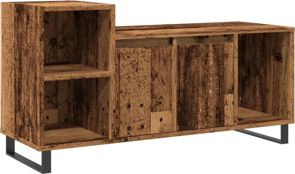 vidaXL antik fa színű szerelt fa TV-szekrény 100x35x55 cm