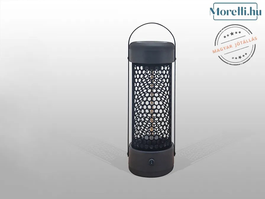 Dekorációs Lámpa Fekete HEAT BLACK SCHULLER 753746