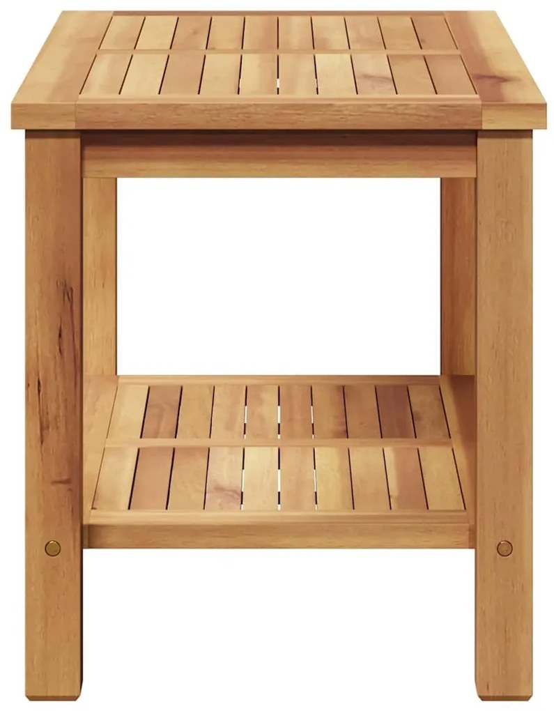 Dohányzóasztal Barna 70 x 40 x 45 cm Tömör tíkfa