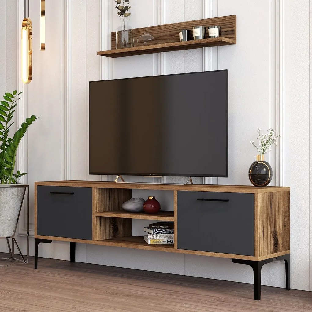 Riga antracit színű TV-állvány