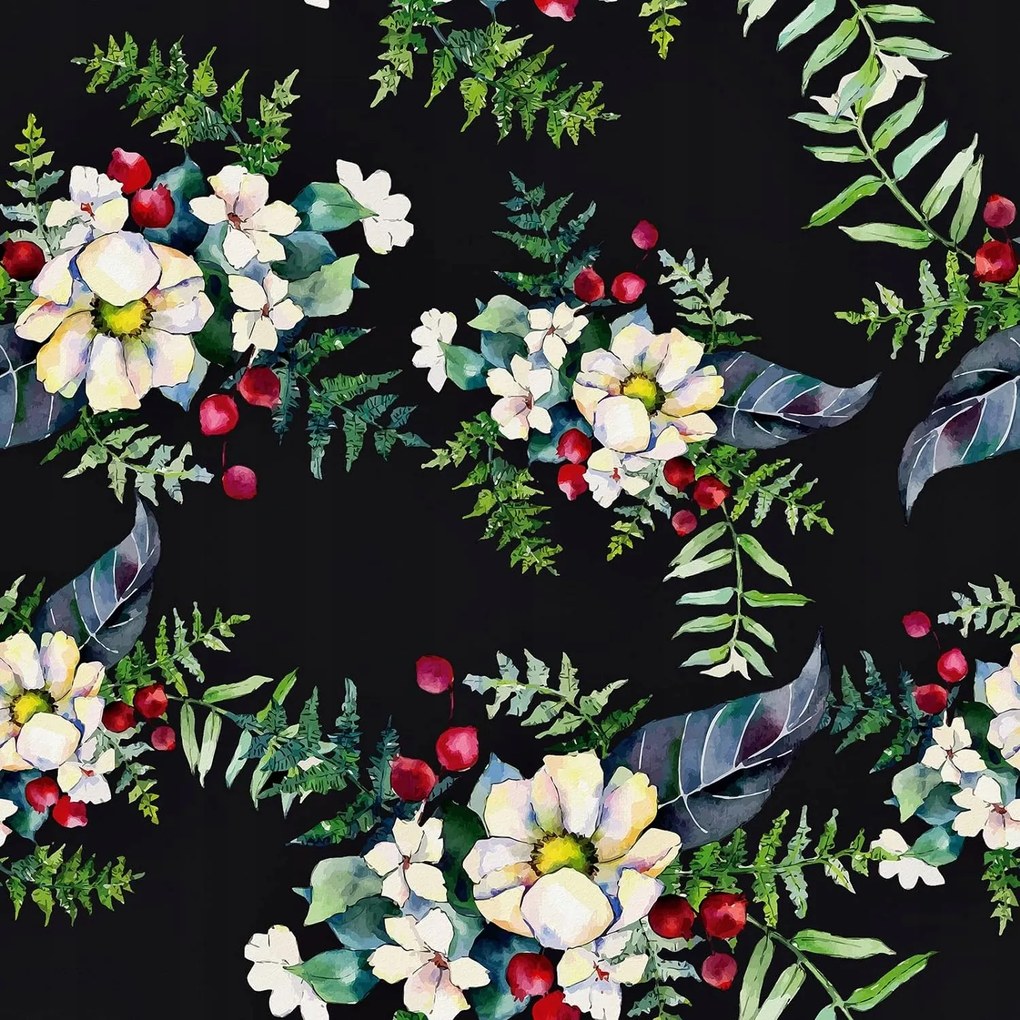 Öntapadós tapéta Bútor furnér Vízálló 60x300cm Virágok