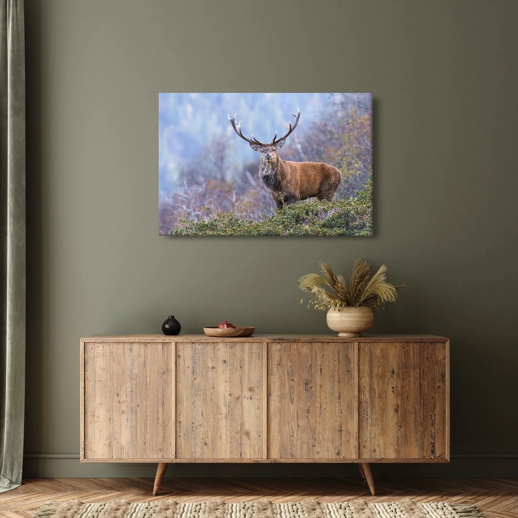 Kép - Szarvasok a tájban (90x60 cm)
