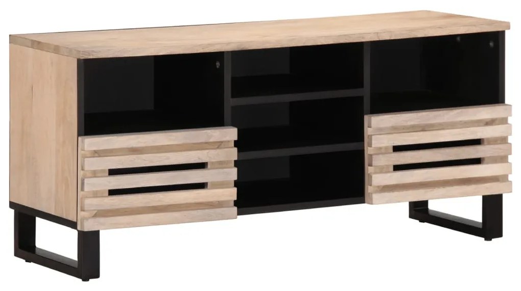 tömör mangófa TV-szekrény 100 x 34 x 46 cm