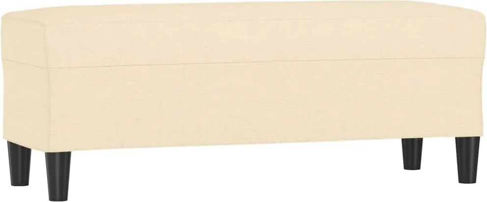 vidaXL krémszínű szövet pad 100 x 35 x 41 cm