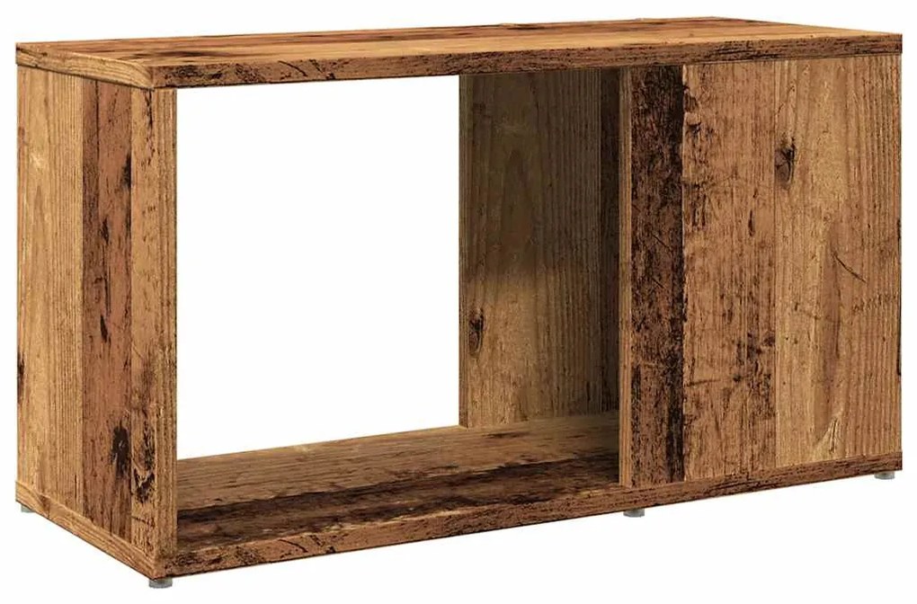 antik hatású szerelt fa TV-szekrény 60 x 24 x 32 cm