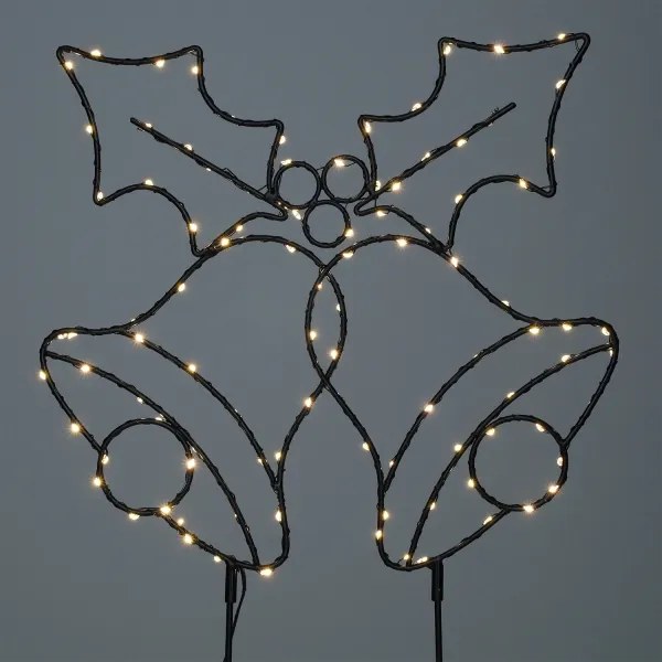 Brilagi - LED kültéri karácsonyi dekoráció LED/3xAA IP44 55x32 cm csengők