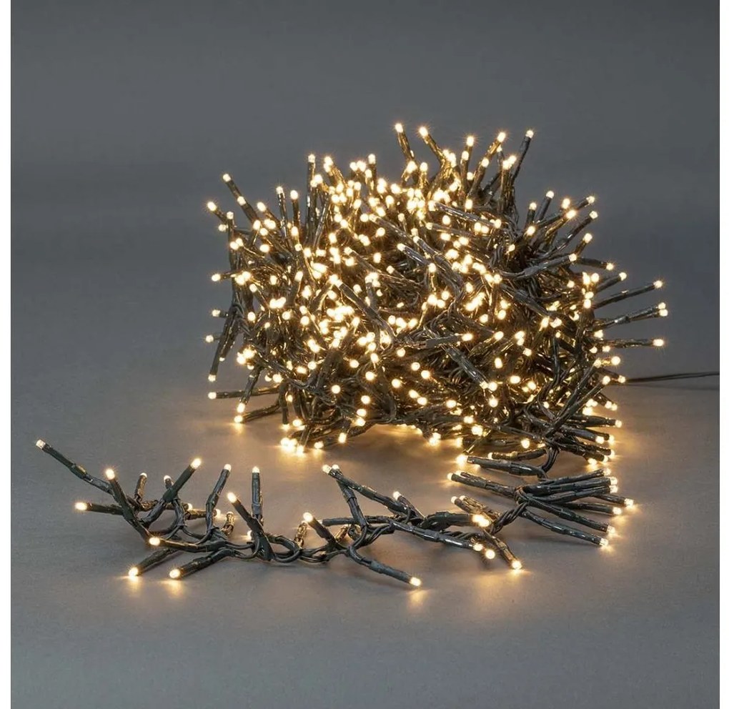 Nedis CLCS768 - LED Kültéri karácsonyi lánc 768xLED/7 funkciós 8,6m IP44 meleg fehér