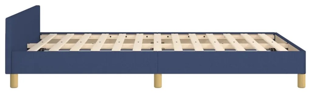 ágykeret matrac nélkül kék 120x200 cm szövet 120x200 cm