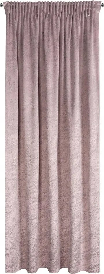 Kész függöny 140X270 rózsaszín bársony márvány nyomtatás Szalag