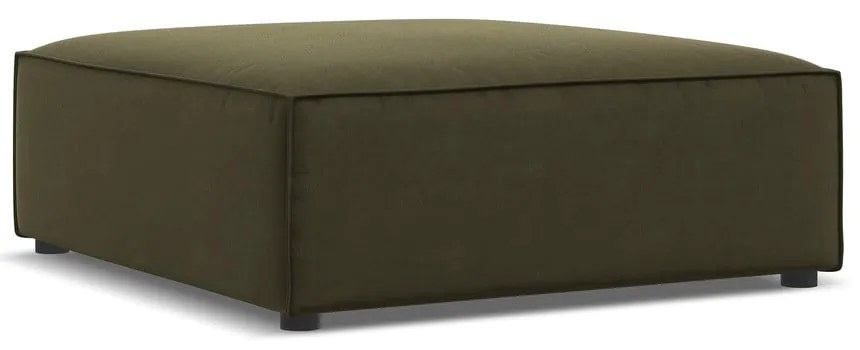 Zöld bársony lábtartó Jodie – Micadoni Home