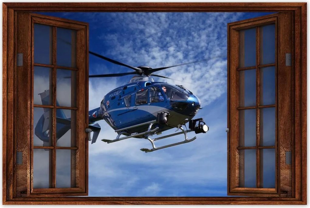 Poszterek 120x80 Rendőrségi helikopter