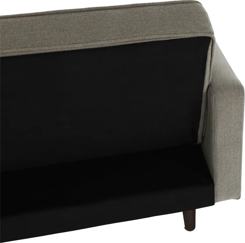 Kinyitható kanapé, szürke-barna TAUPE szövet, OTISA