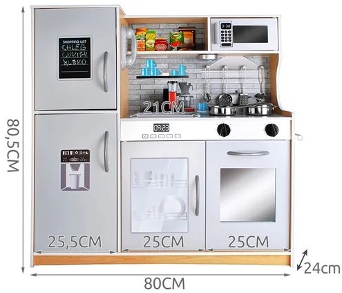 Wooden kitchen Kruzzel 22115