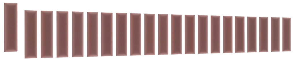 Kárpitozott panel 20 db. Quadra 210x90x60 cm (rózsaszín). 1052009