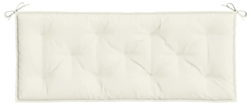 melange krémszínű szövet kerti padpárna 120x50x7 cm