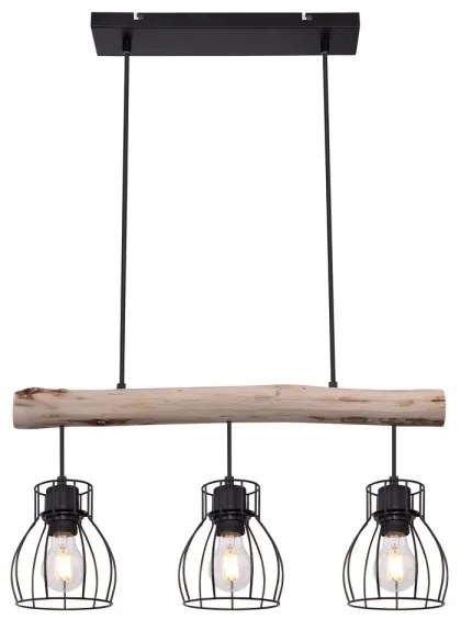 Globo 15326-3N - Csillár zsinóron MINA 3xE27/40W/230V