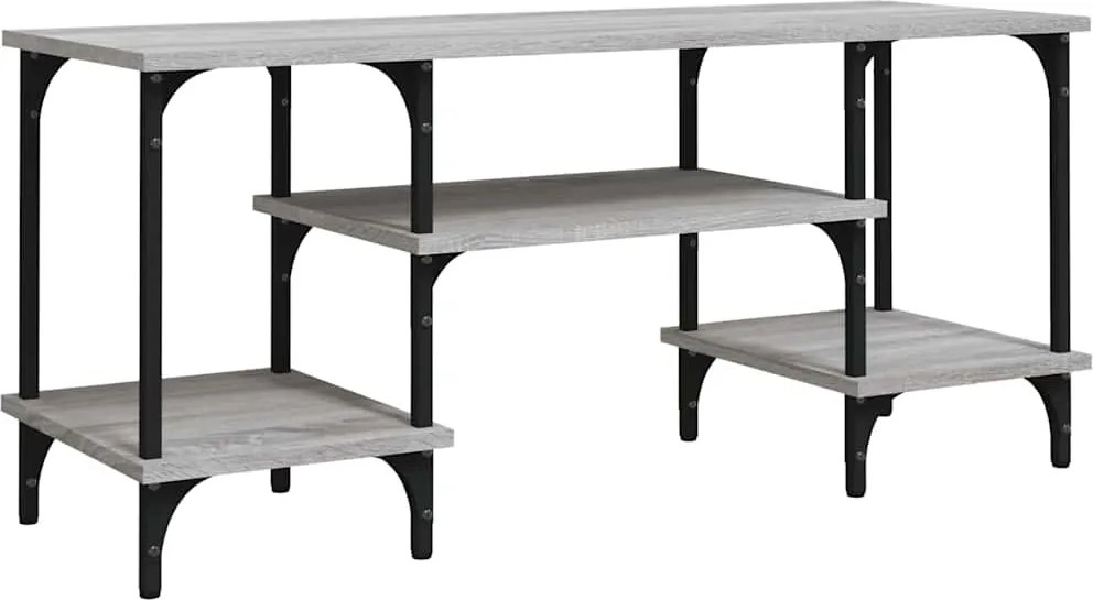 vidaXL szürke sonoma színű szerelt fa TV-szekrény 102x35x45,5 cm