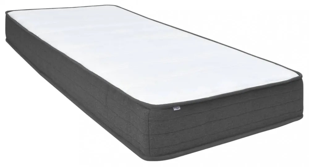 sötétszürke rugós szövetágy 100 x 200 cm