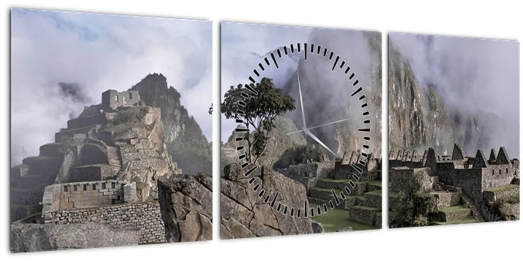 Kép - Machu Picchu (órával) (90x30 cm)