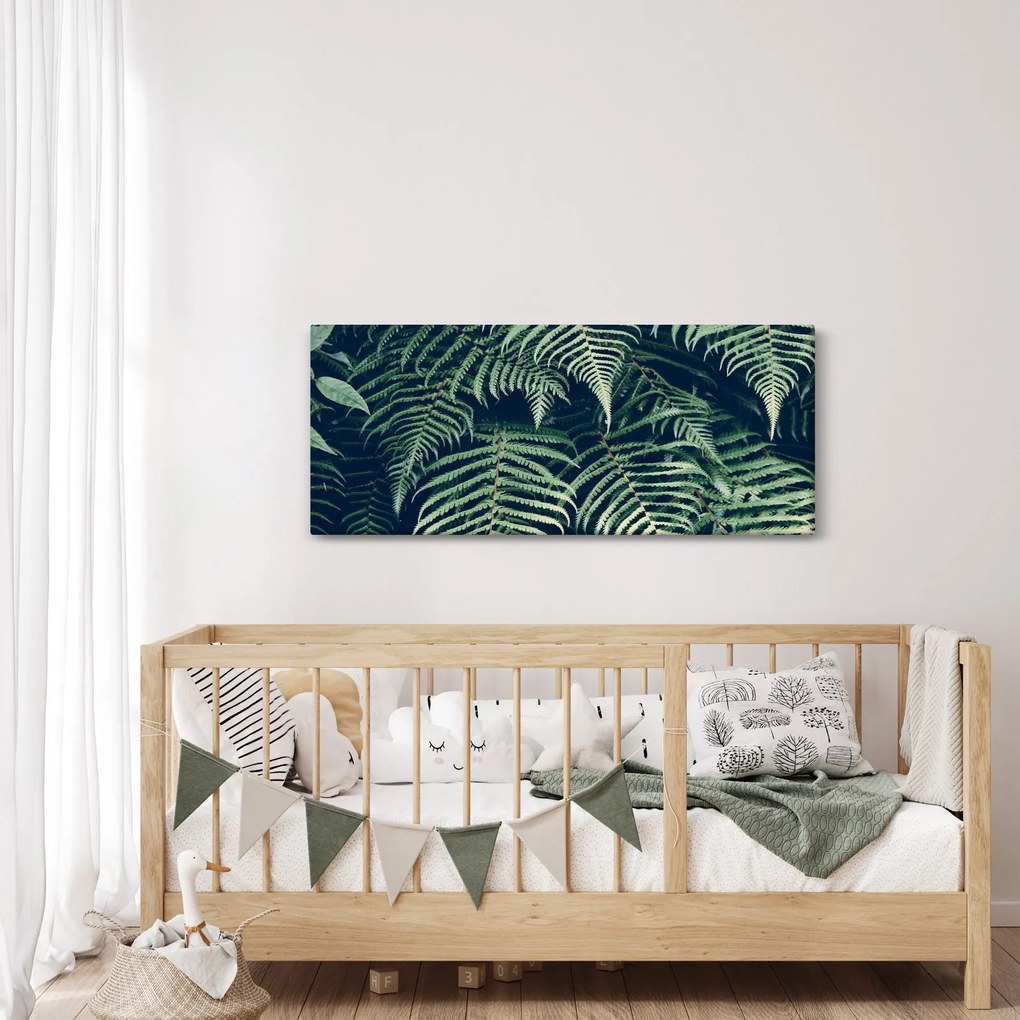 A páfrány levelek képe (120x50 cm)