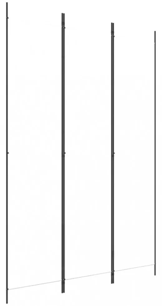 fehér 3 paneles szövetparaván 150x220 cm