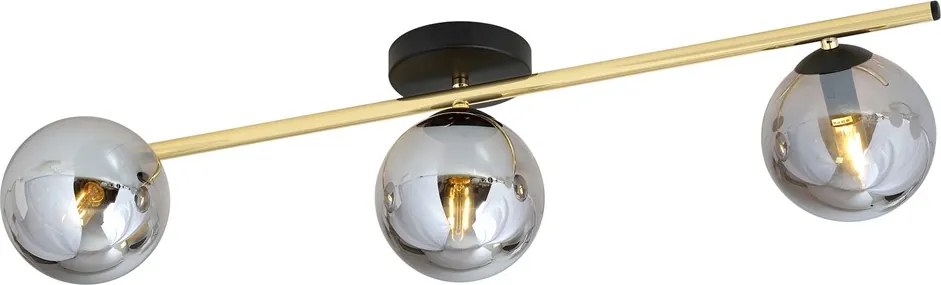 Emibig modern mennyezeti lámpa splendi fekete grafit arany emi1246/3