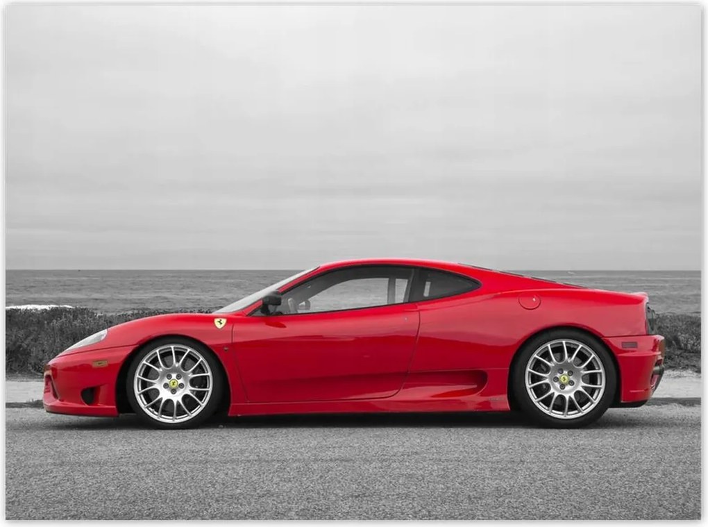 Poszterek 135x100 Piros Ferrarik a tengerparton