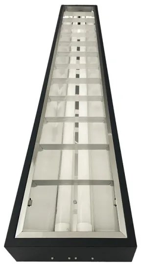 Fénycsöves lámpa T8 2xG13/18W/230V 120 cm fekete