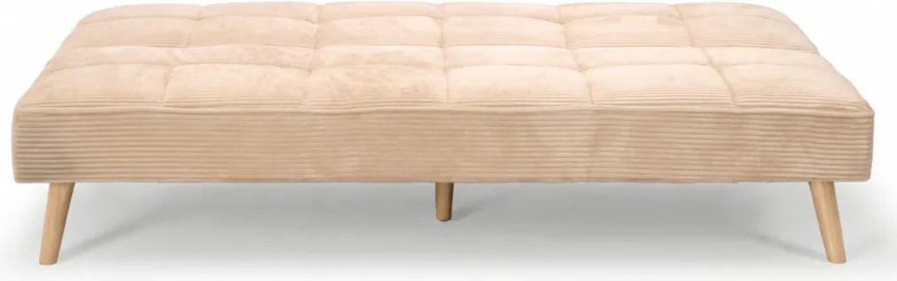 Háromszemélyes kihúzható kanapé, bézs, kordbársony szövet, ASB-C3030 CRM6