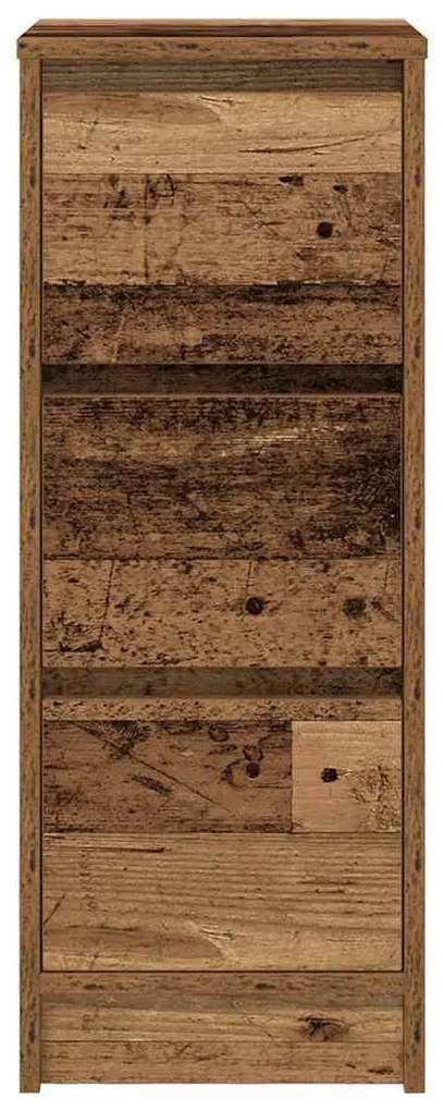 antik fa színű szerelt fa tálalószekrény 29,5x34x76 cm
