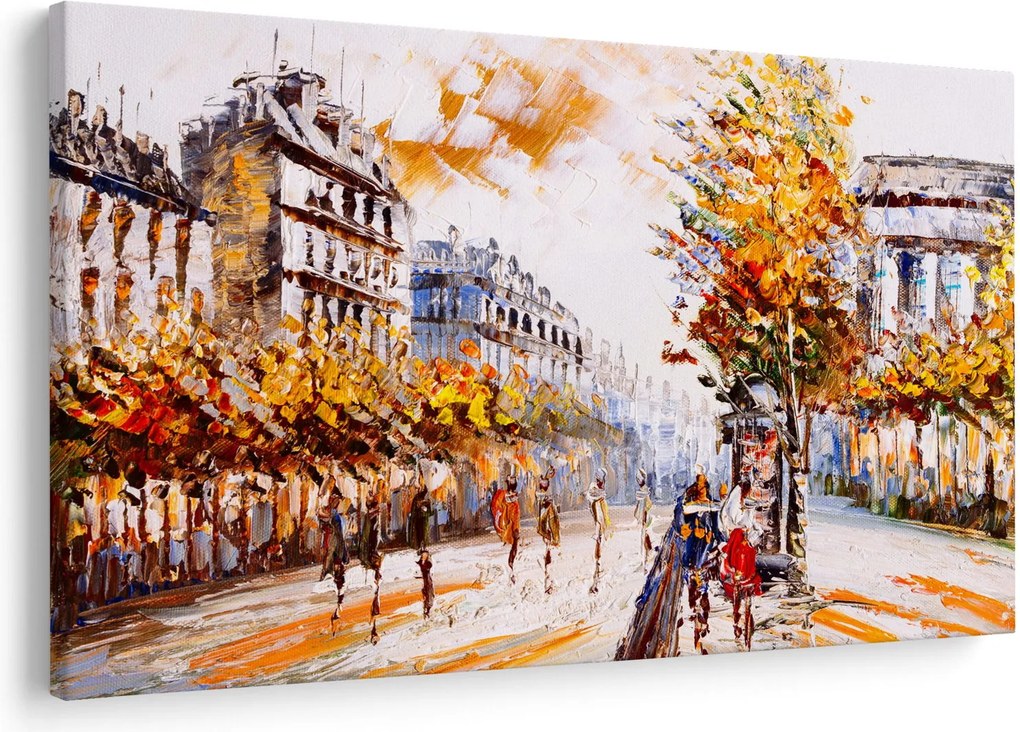 Kép - Utca Párizsban (90x60 cm)