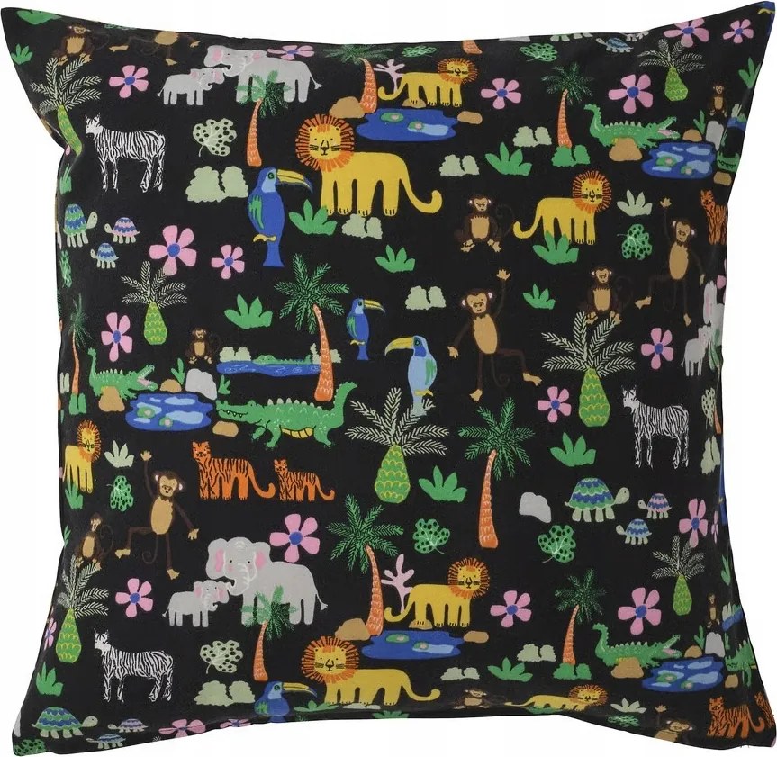 Ikea Natthaget Dekoratív párnahuzat Ikea 50 x 50cm Dzsungel Állatok