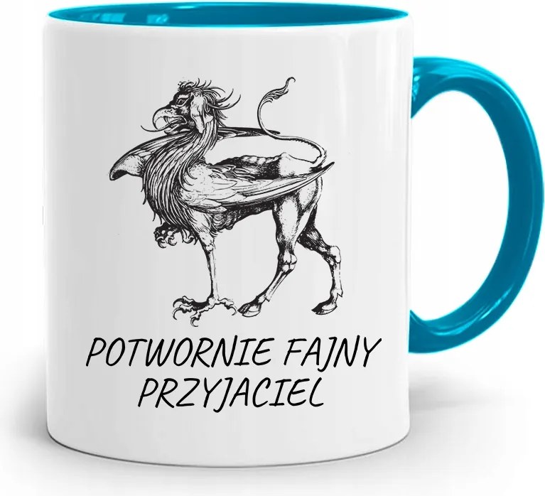 Bögre Kék Barát Szörnyen Vagány Ajándék fényképes nyomtatással