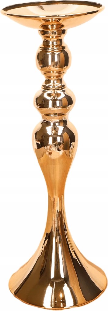 Elegáns arany gyertyatartó 13x35 cm