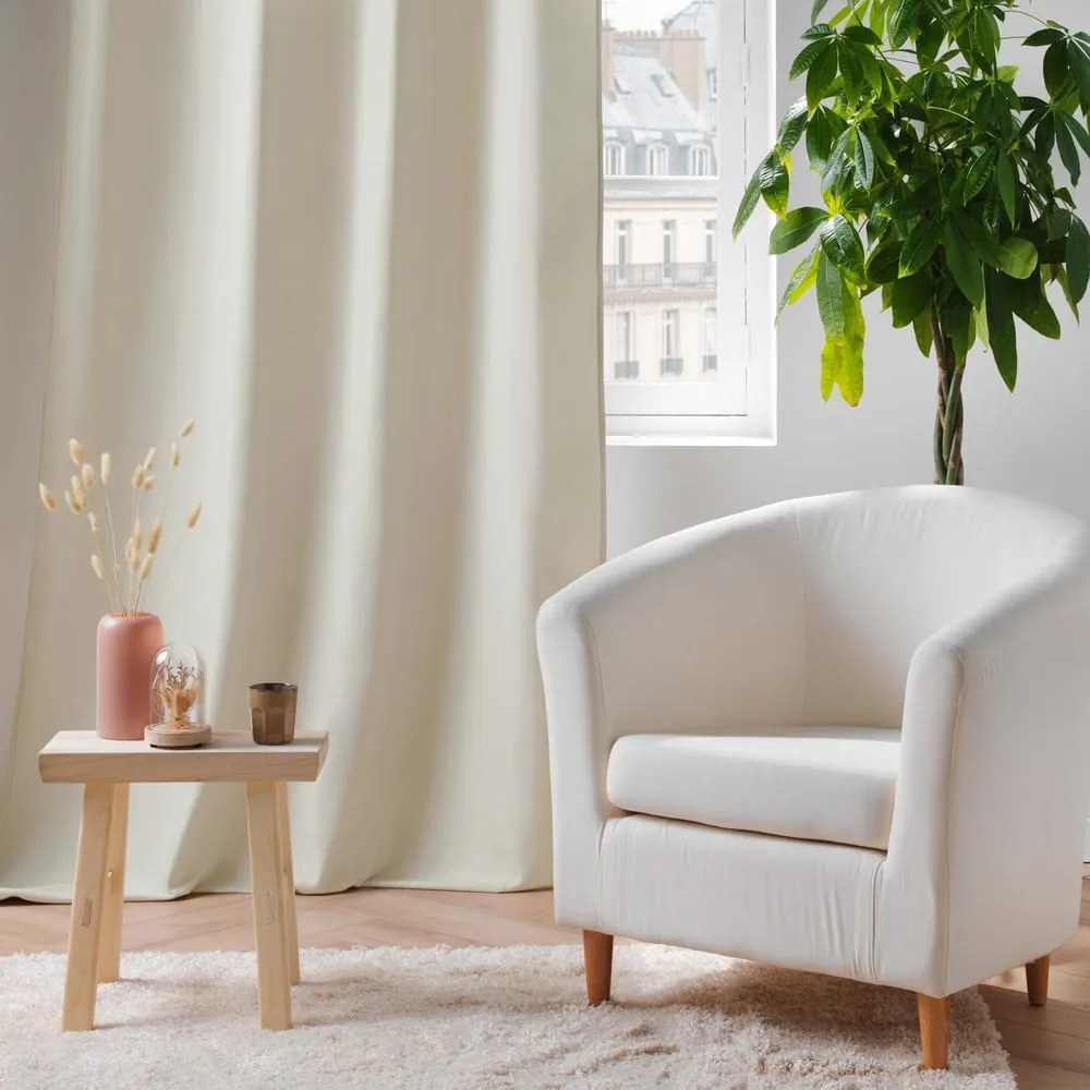 Bézs mikroszálas termo függöny 135x260 cm Micropolar – douceur d'intérieur
