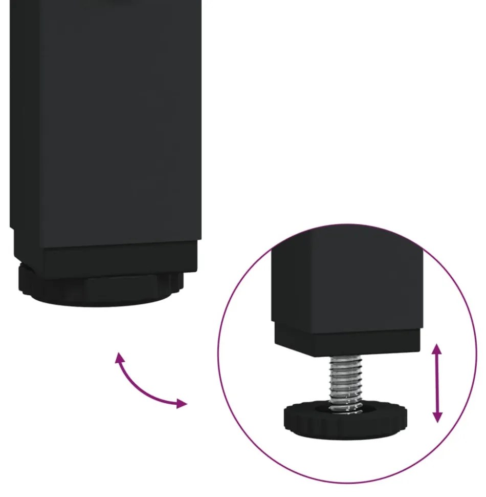 vidaXL sonoma tölgy színű szerelt fa és vas TV-szekrény 121x35x45 cm