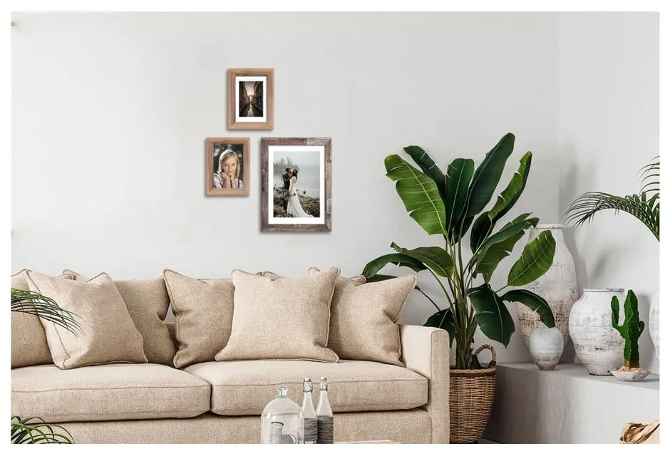 Bergen Shabby barna képkeret, 34 x 44,5 cm - Styler