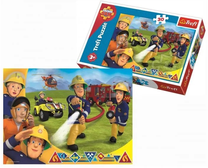 Puzzle Tűzoltó Sam - 30 darab