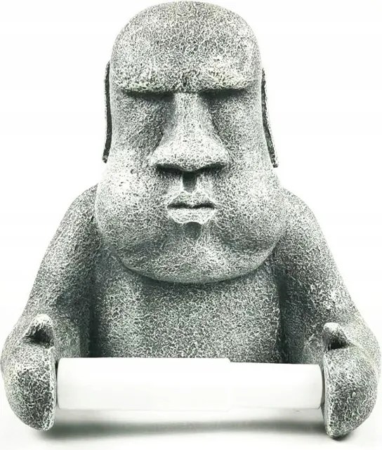 Wc-papír Tartó Moai Húsvéti Szigetek Figura Fej Ajándék