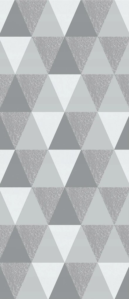 Matrica Fotótapéta Geometria szürke háromszögek szürke háttér 91x211