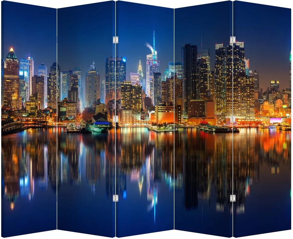 Paraván - Manhattan éjjel (210x170 cm)