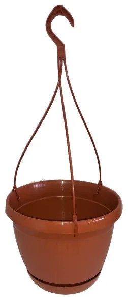 FÜGGŐ CSERÉP 29CM VÖRÖS