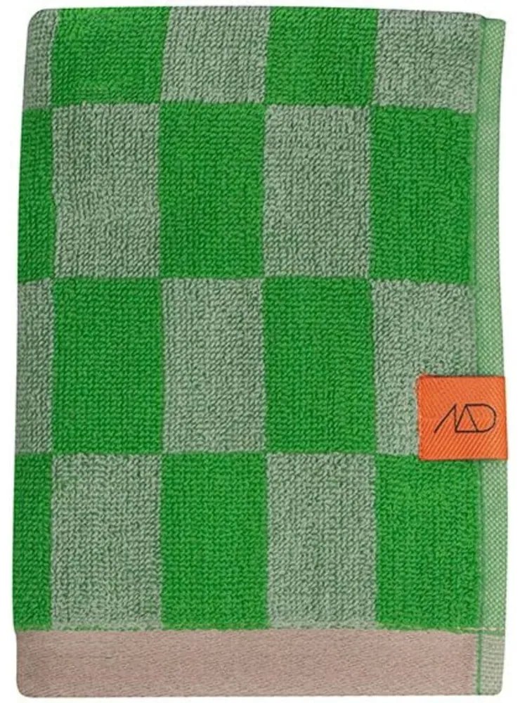 Zöld organikus pamut törölköző 50x90 cm Retro – Mette Ditmer Denmark