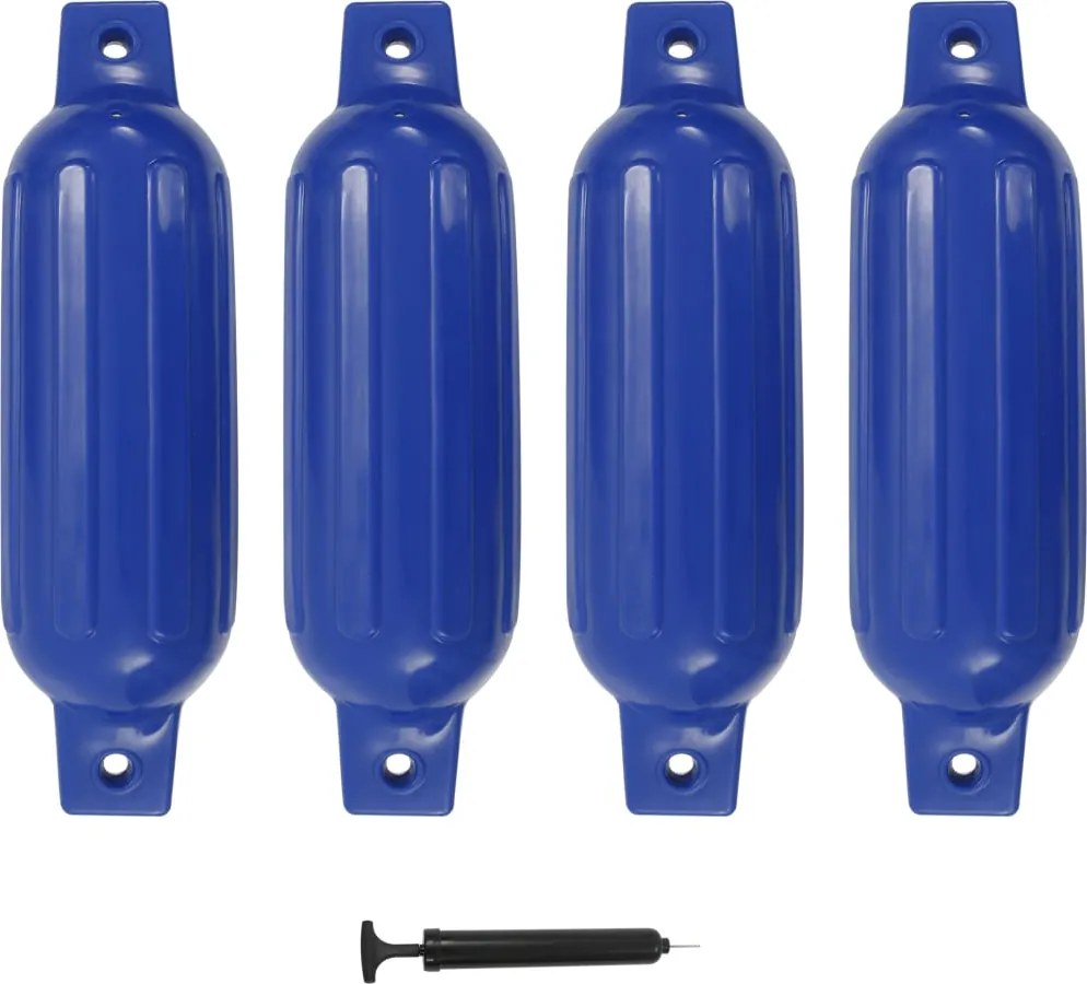 vidaXL 4 darab kék PVC csónak lökhárító 41 x 11,5 cm