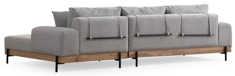 Sarokkanapé Eti Oak Jobbos - Szürke