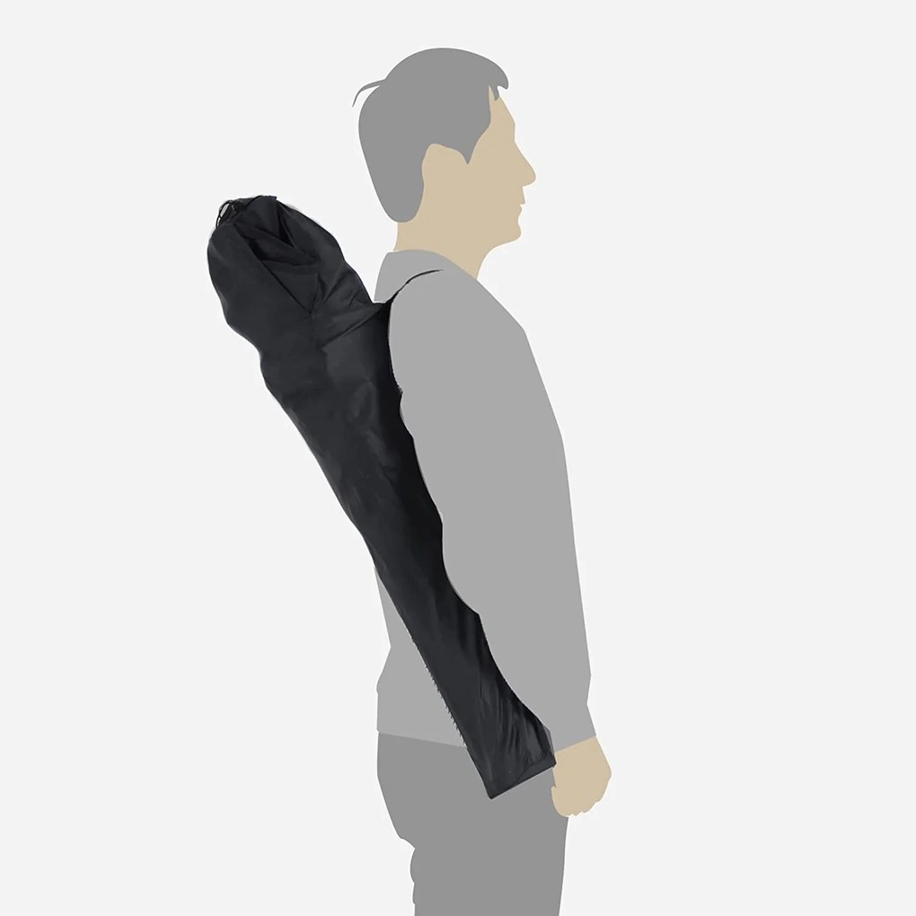 Kempingszék összecsukható szék, párnázott ülés palacktartóval, kék