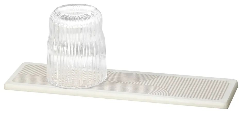 Bézs kovaföld edénycsepegtető alátét 30x8 cm Damon – Wenko