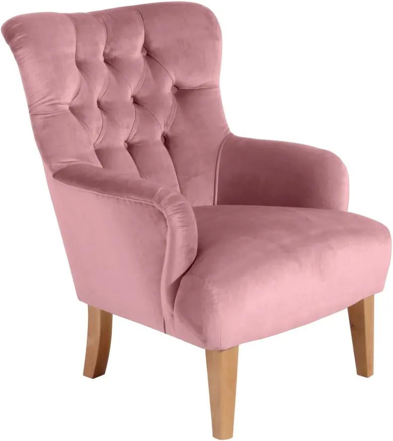 Brandon Suede rózsaszín fotel - Max Winzer