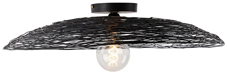 Keleti mennyezeti lámpa fekete 60 cm - Glan