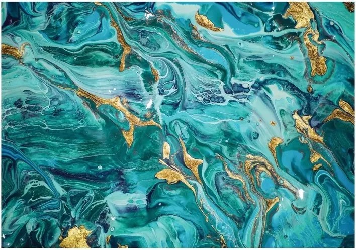 Fotótapéta Márvány Absztrakt Arany Nappali 312x219